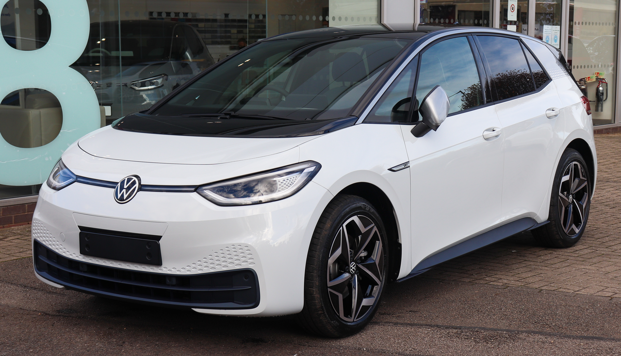 大众 ID.3 ，销量在欧洲仅次于特斯拉 Model 3