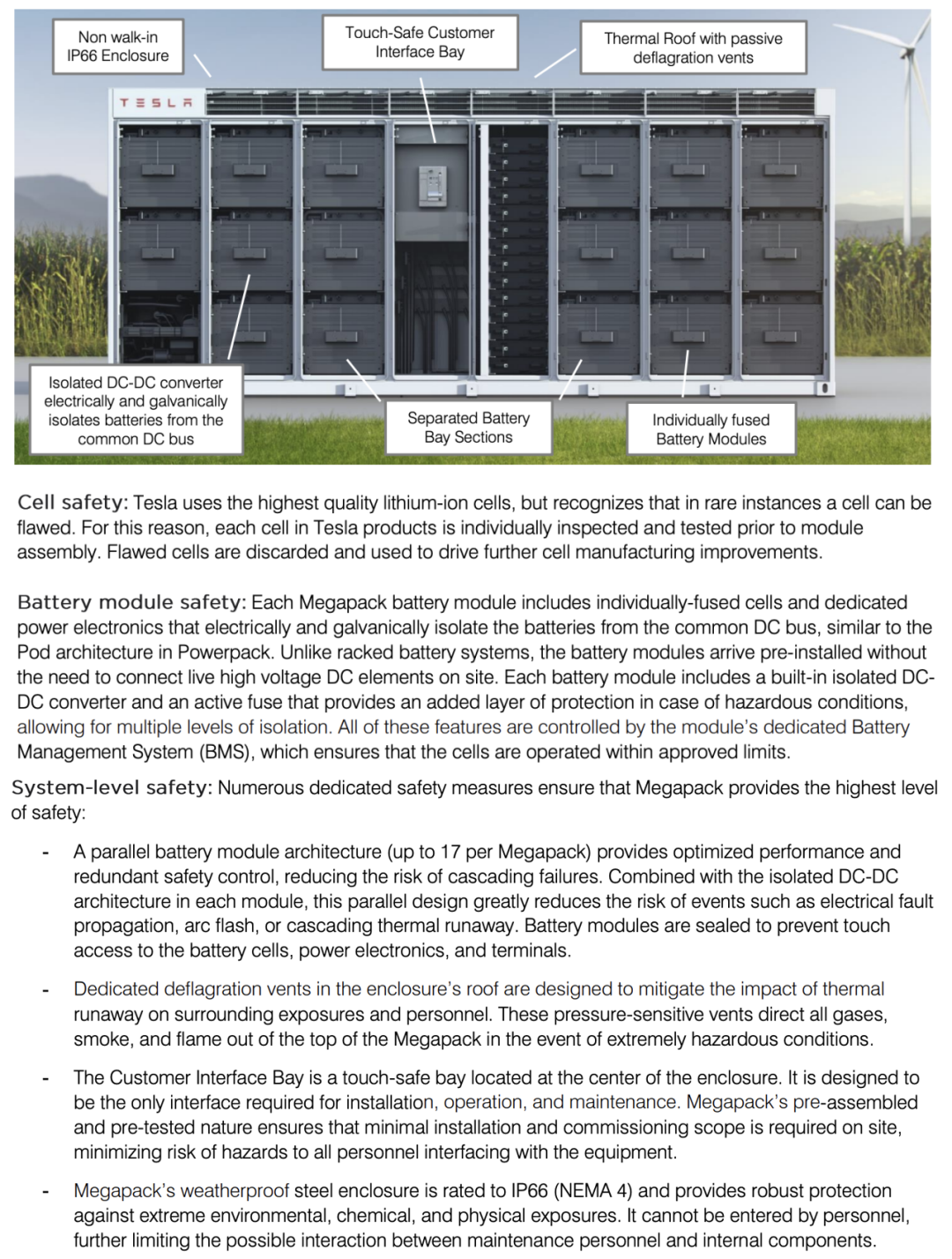 ▲Figure 4. Safety settings of MegaPack