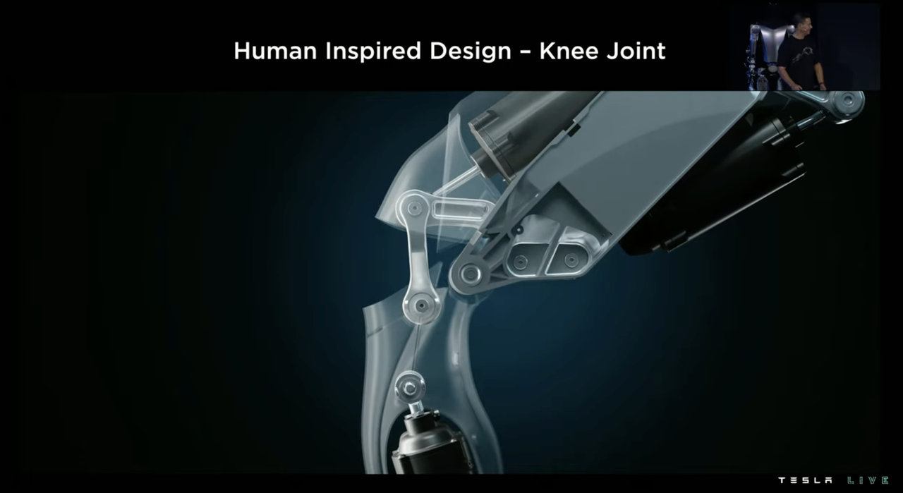 Optimus Four-Link Knee Joint Structure