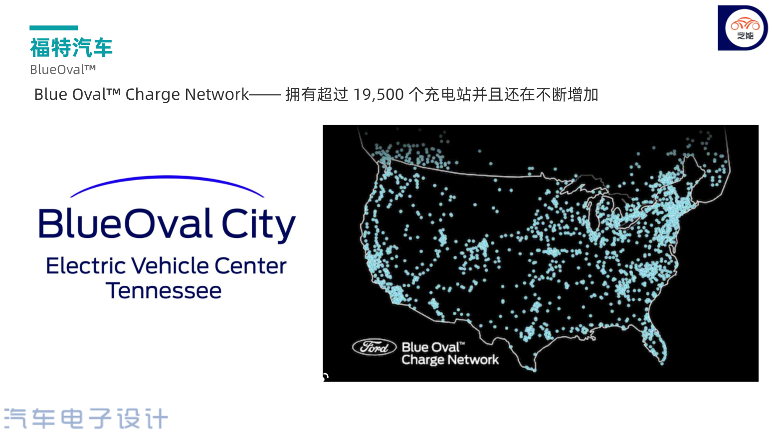▲ Figure 2. Ford's BlueOval™ charging network